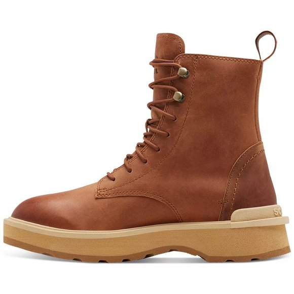 Sorel Hi Line Tan Brown Scorch Lace Up Ankle Boots Booties Shoes Multi Size NEW - Picture 2 of 10